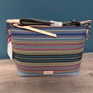 Consuela Alex downtown crossbody blue webbing brand new with tags